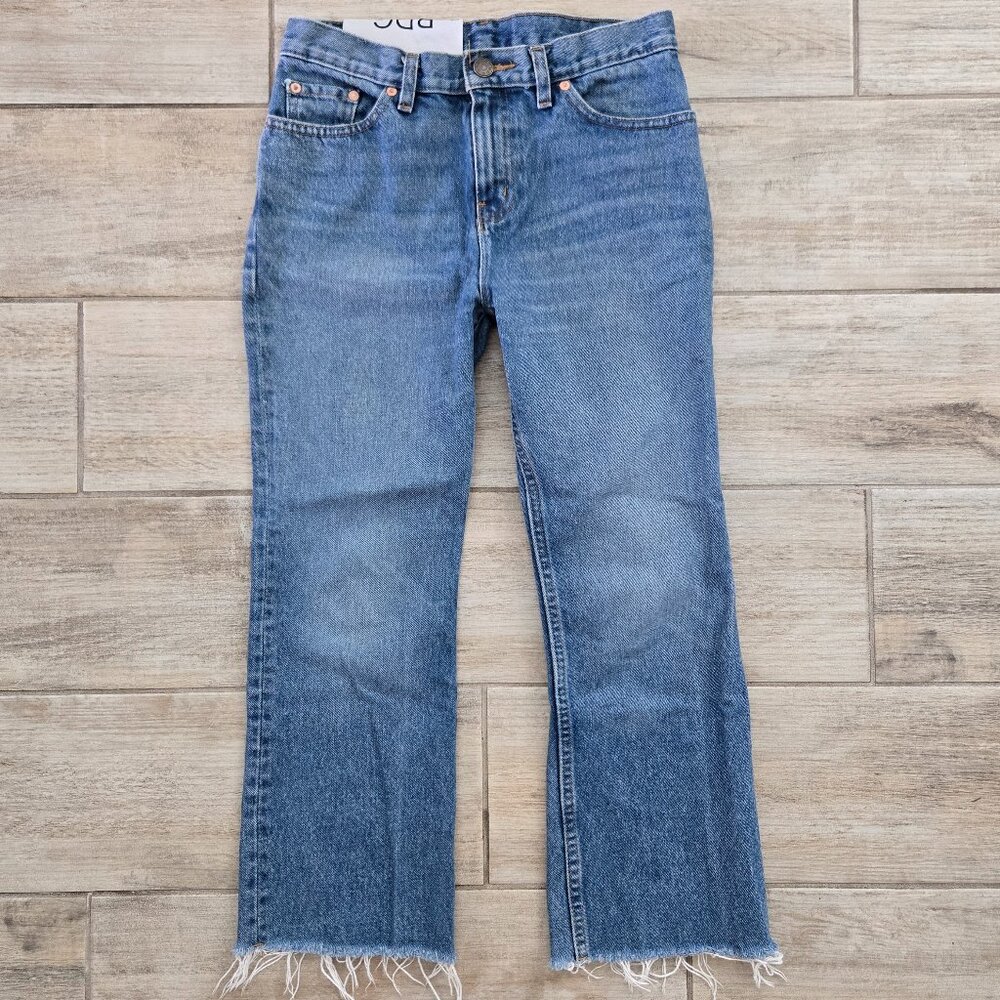 BDG Urban Outfitters Courtney Mid Rise Jeans Women's Raw Hem Straight Leg 26